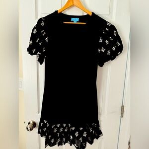 NWT Cece Black Dress Short Sleeves
